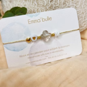 Bracelet enfant “Les Délicates” - Transparent pailleté